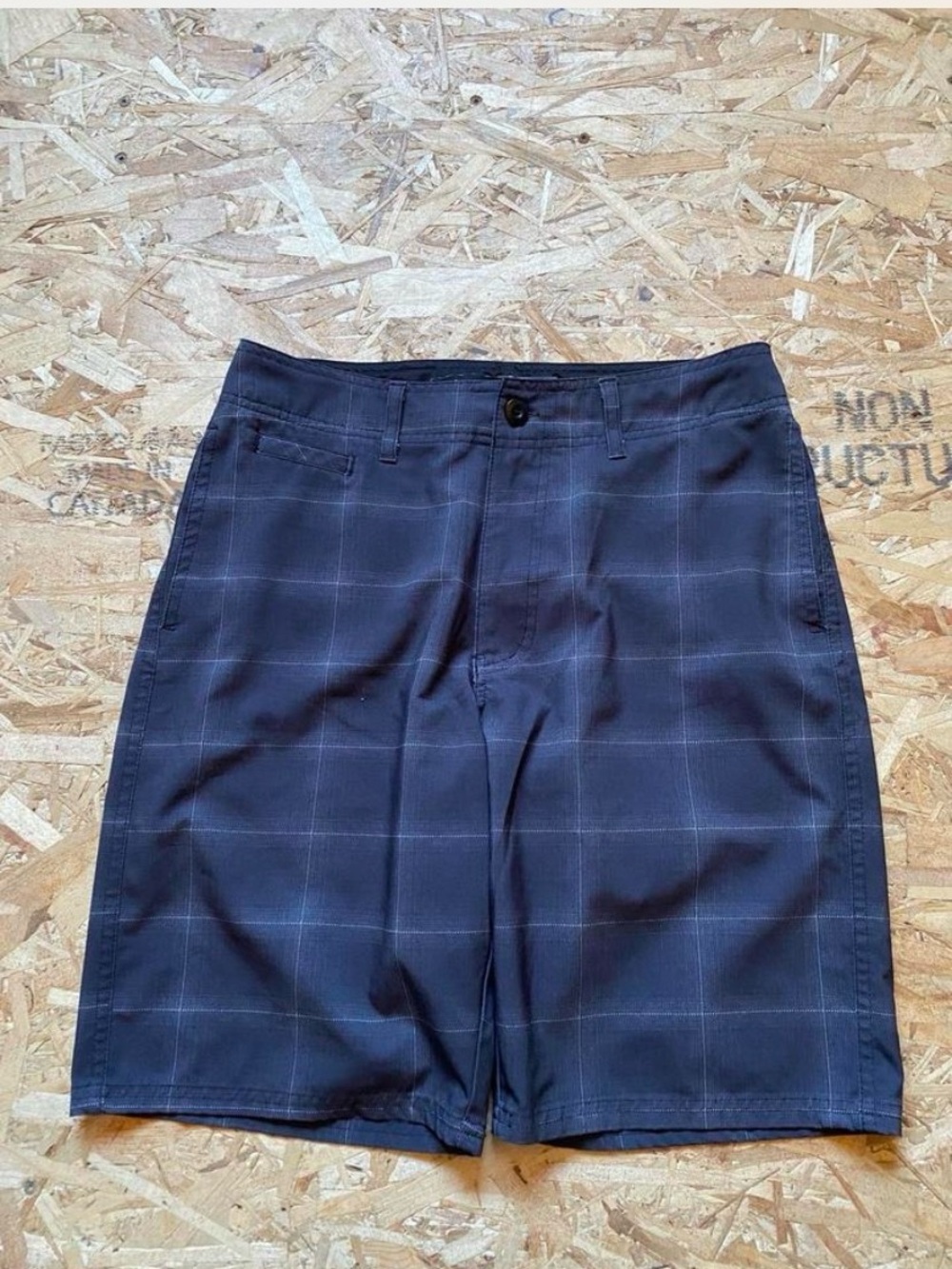 Black / Dark Grey Univibe Plaid Swimwear shorts men’s